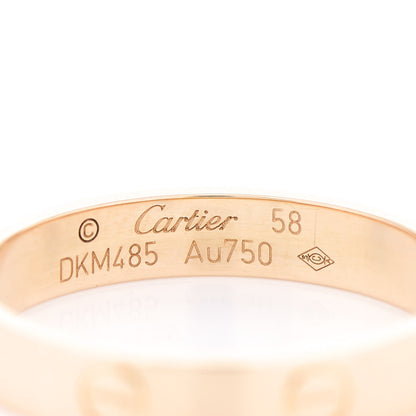 Cartier 18K Yellow Gold 3.5mm LOVE Wedding Band Ring 58 8.25 3 of 3