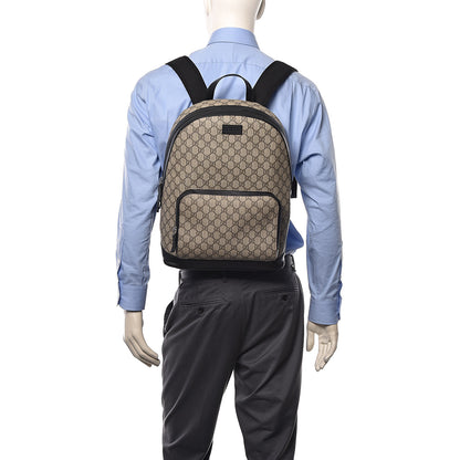 Gucci GG Supreme Monogram Medium Backpack Black 2 of 12