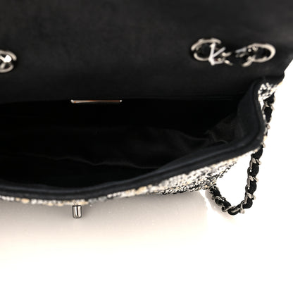 Chanel Suede Crystal Camellia Mini Rectangular Flap Black 4 of 9
