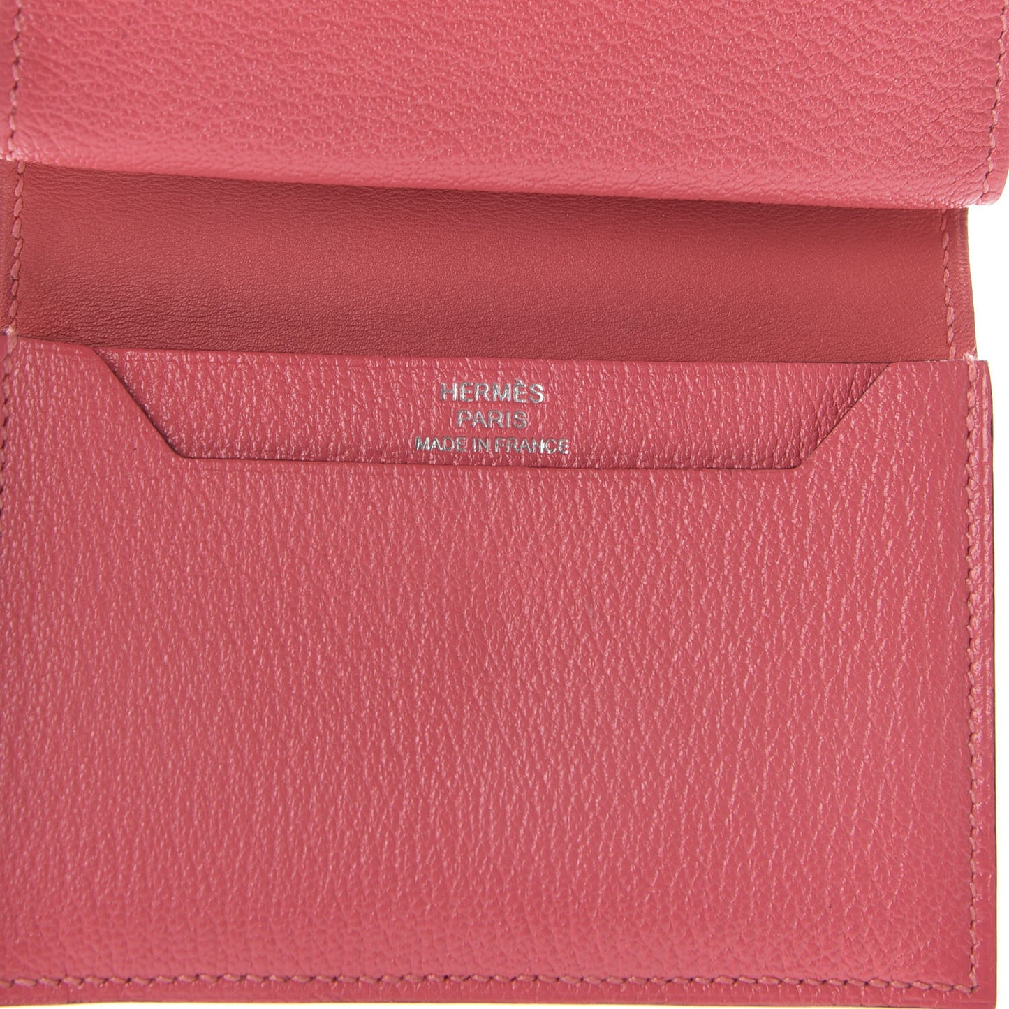 Chevre Mysore Mini Bearn Wallet Rose Lipstick