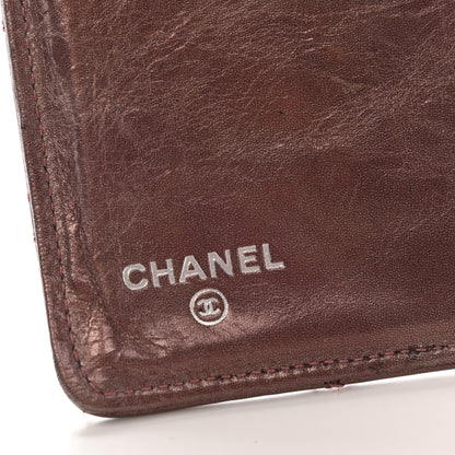 Chanel Aged Calfskin Quilted Reissue 2.55 Yen Wallet Purple 6 of 14