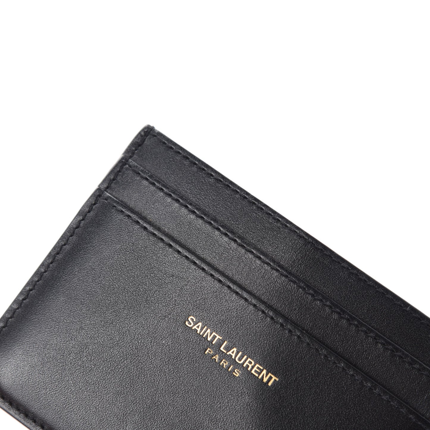Calfskin Credit Card Case Black
