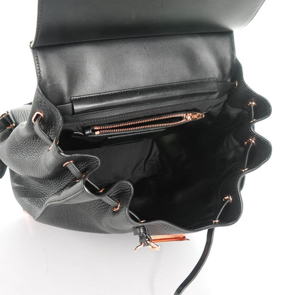 Alexander Wang Pebbled Calfskin Prisma Skeletal Backpack Black Rose Gold Hardware 5 of 7