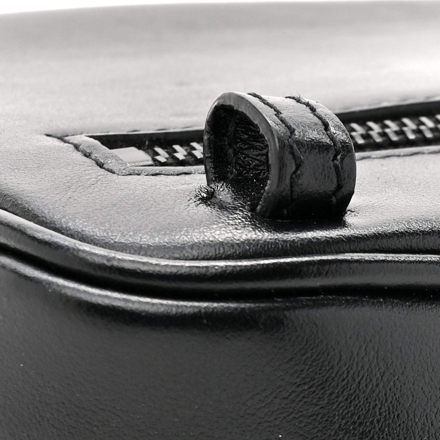 Calfskin Matelasse Monogram Lou Belt Bag Black