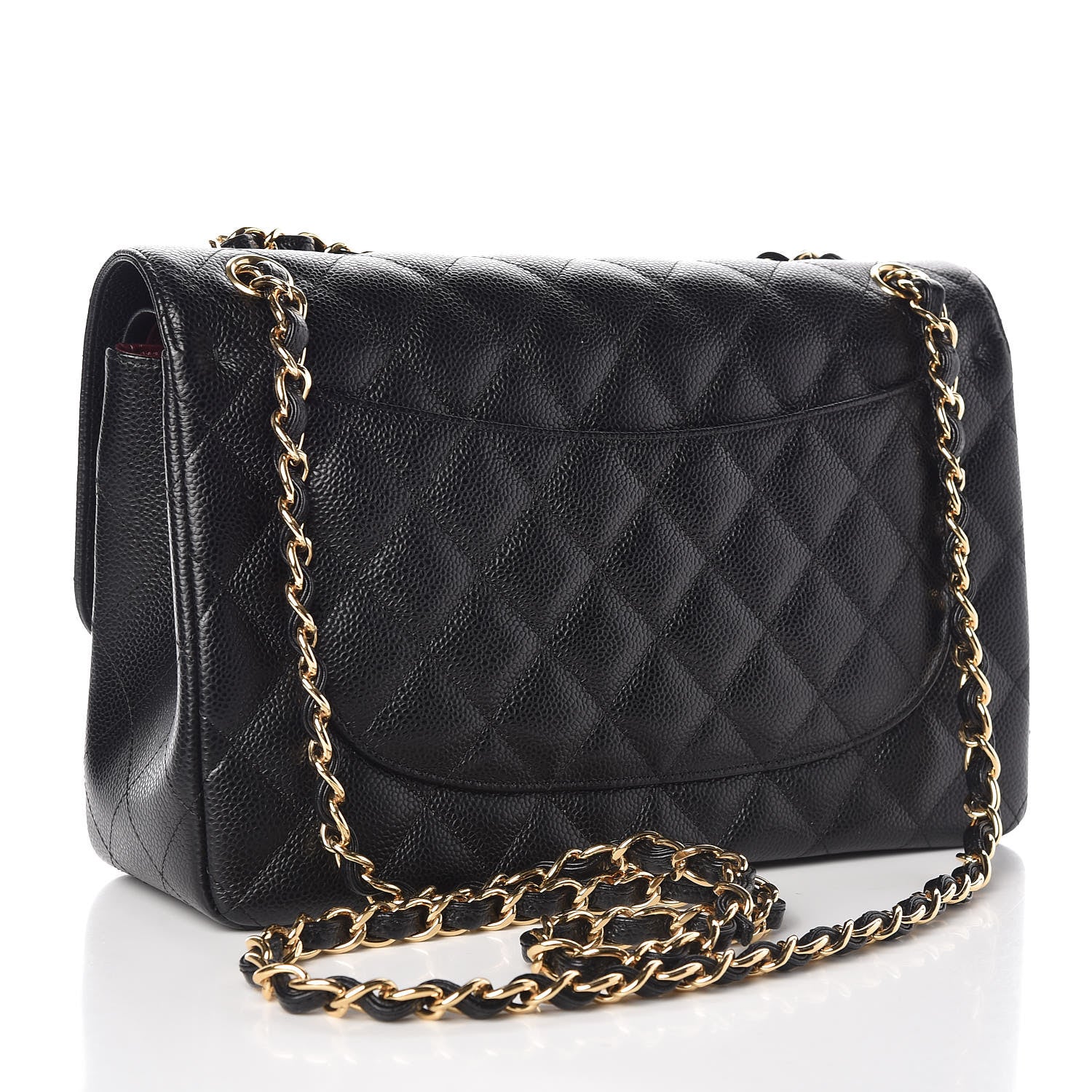 Chanel Caviar Quilted Jumbo Double Flap Black 3 of 10