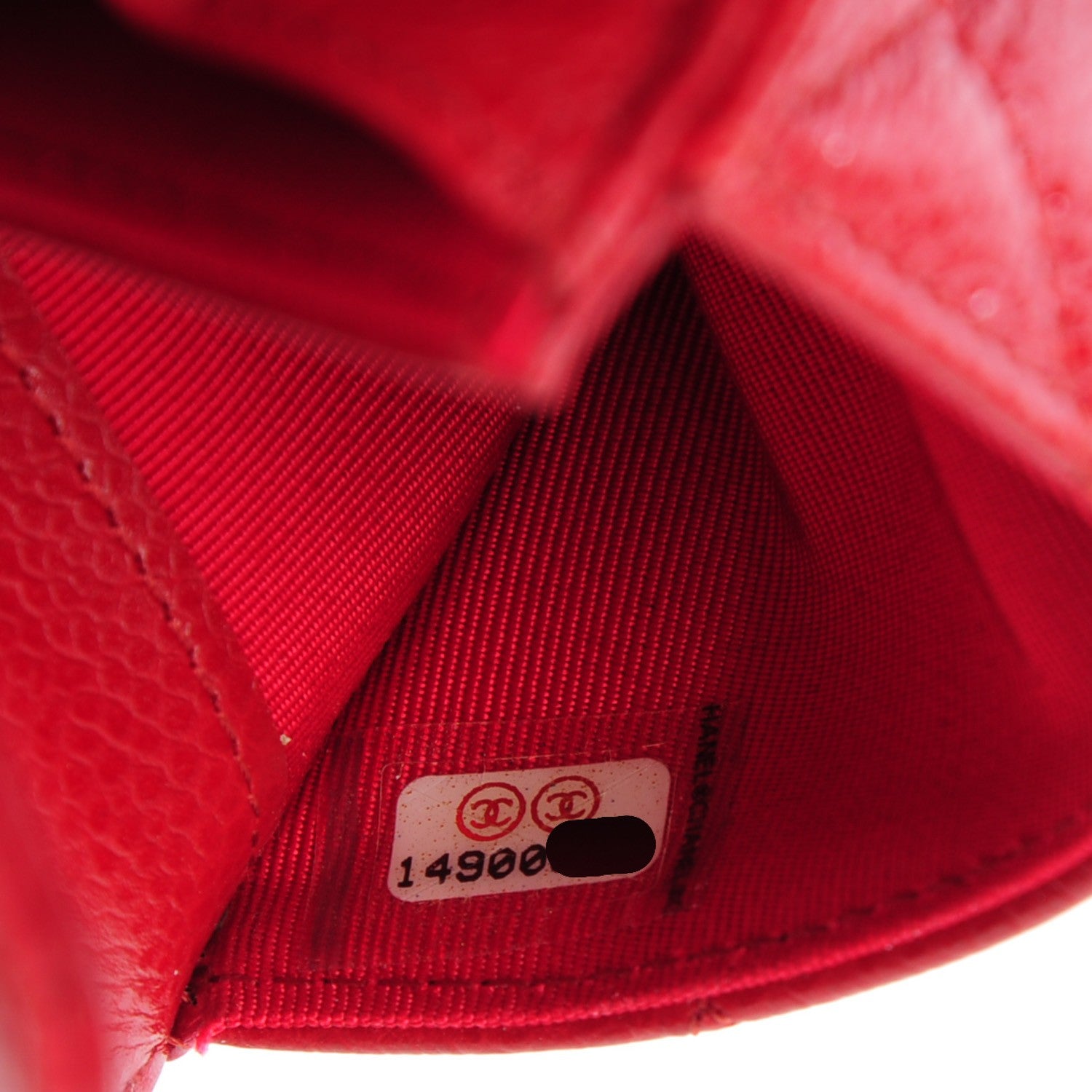 Chanel Caviar Quilted Flap Card Holder Red 8 of 8