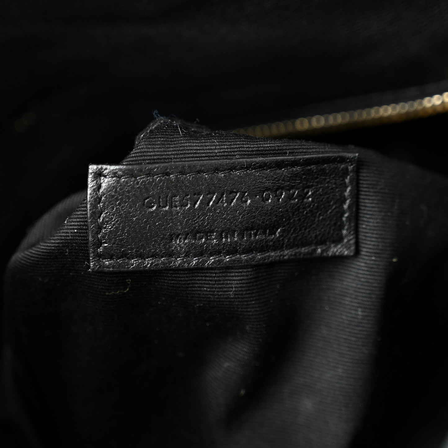 Lambskin Quilted Small Loulou Puffer Monogram Chain Satchel Black