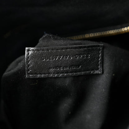 Saint Laurent Lambskin Quilted Small Loulou Puffer Monogram Chain Satchel Black 7 of 10