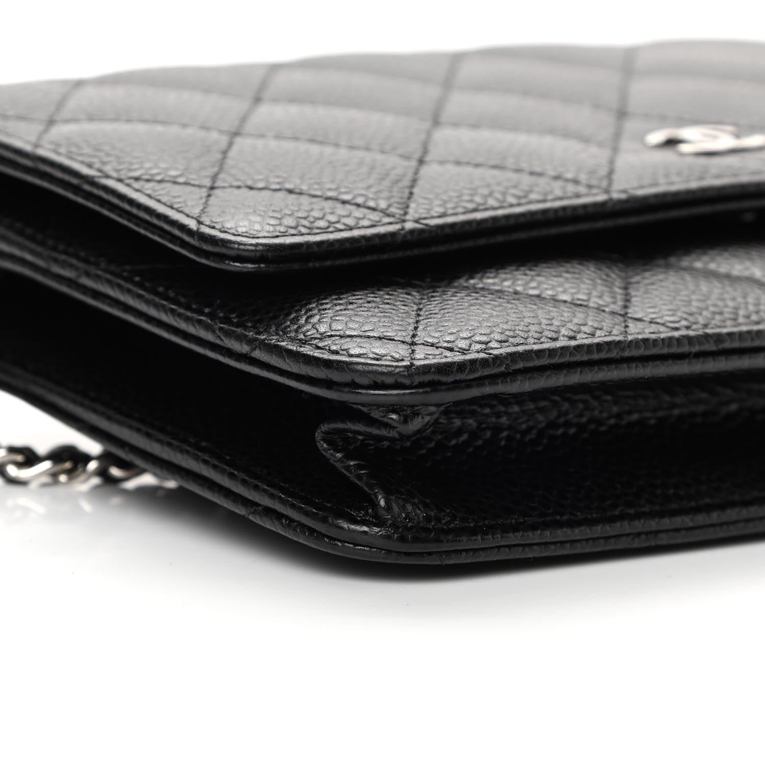 Chanel Caviar Quilted Wallet On Chain WOC Black 11 of 13