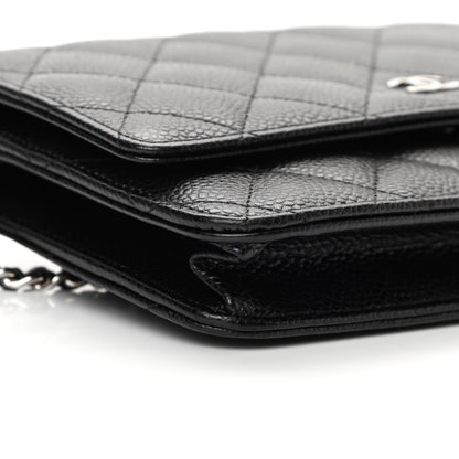 Chanel Caviar Quilted Wallet On Chain WOC Black 11 of 13