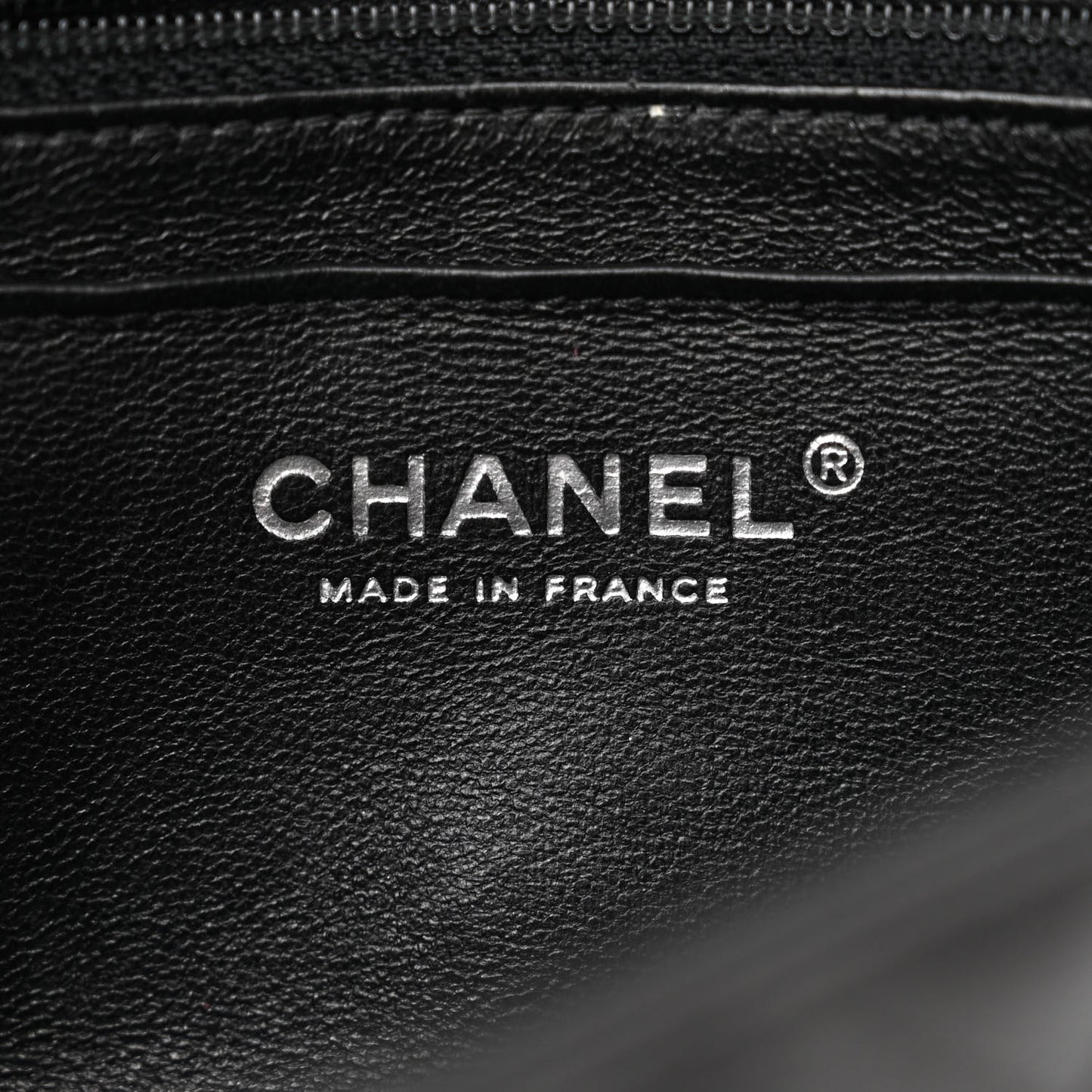 Crumpled Calfskin Quilted Mini Rectangular Flap So Black