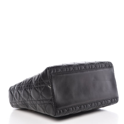 Christian Dior Lambskin Cannage Medium Lady Dior Black 5 of 14
