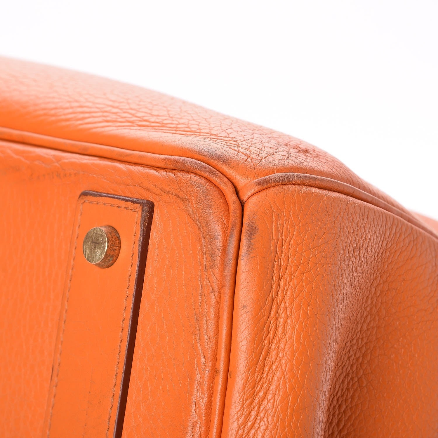 Hermes Taurillon Clemence HAC Birkin 40 Orange 30 of 33