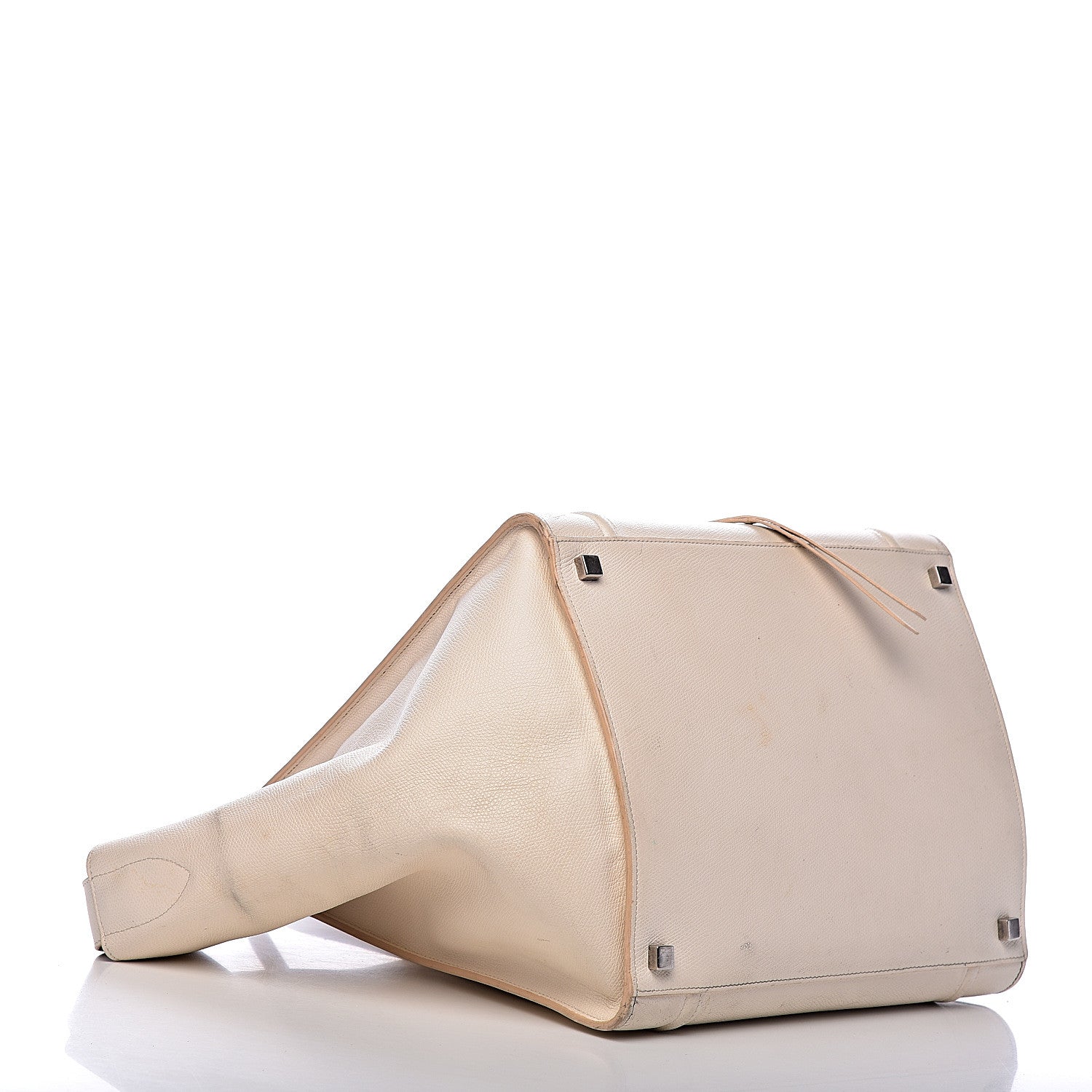 Celine Grained Calfskin Medium Phantom Luggage Cream 5 of 39
