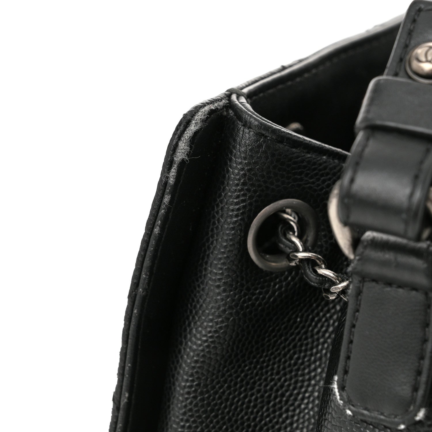 Chanel Caviar Quilted Small CC Bucket Bag Black 12 of 14