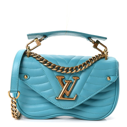 Louis Vuitton Calfskin New Wave Chain PM Malibu Green 1 of 9