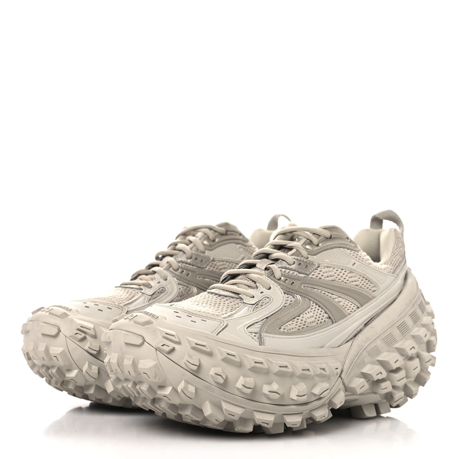 Balenciaga Rubber Mesh Mens Defender Sneakers 44 Monocolor Beige 4 of 9