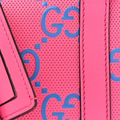 Gucci Calfskin GG Tennis Bi-Color Embossed Mini Duffle Bag Modern Fucsia Modern Blue 8 of 10