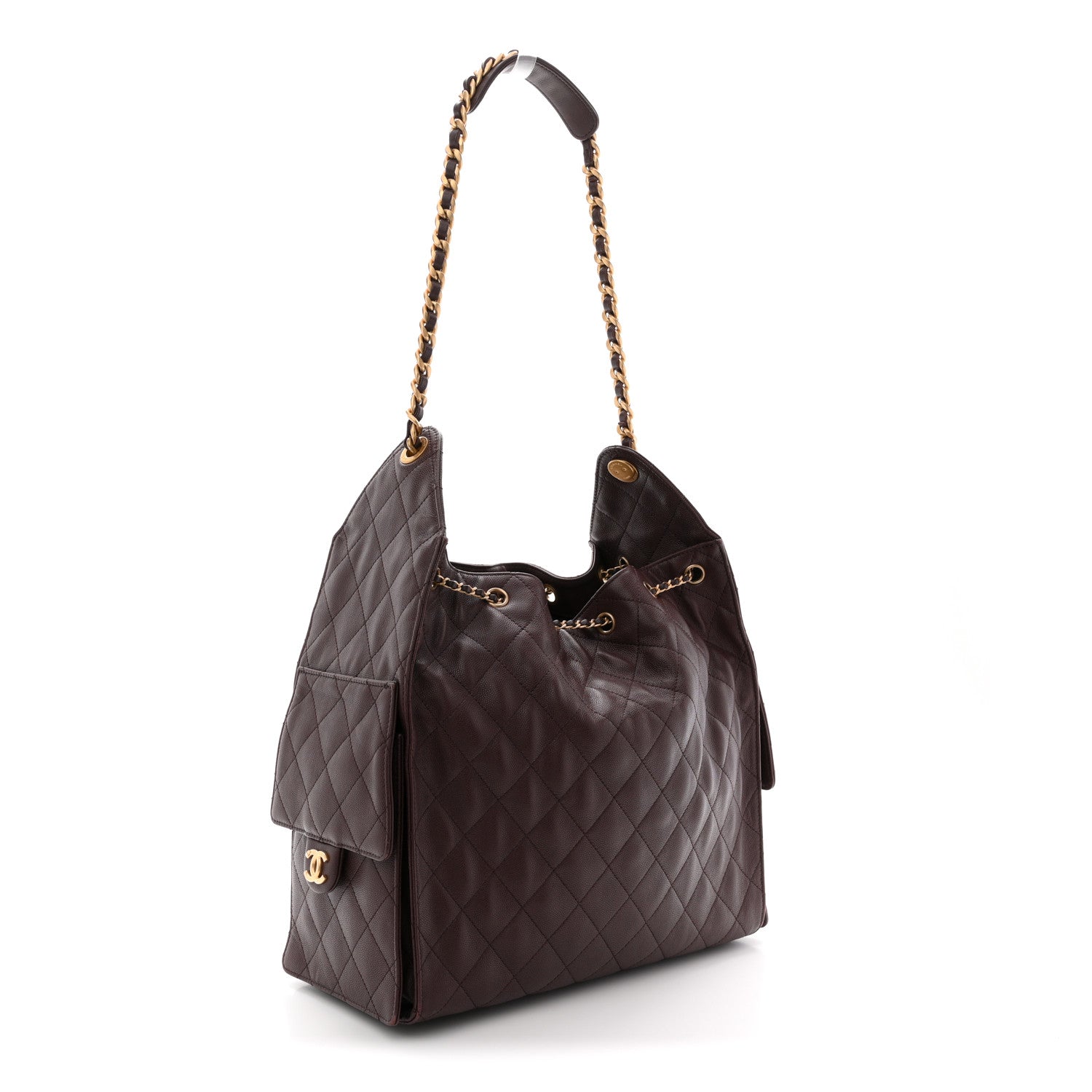 Chanel Caviar Quilted Medium Chanel 25 Handbag Dark Brown 4 of 13