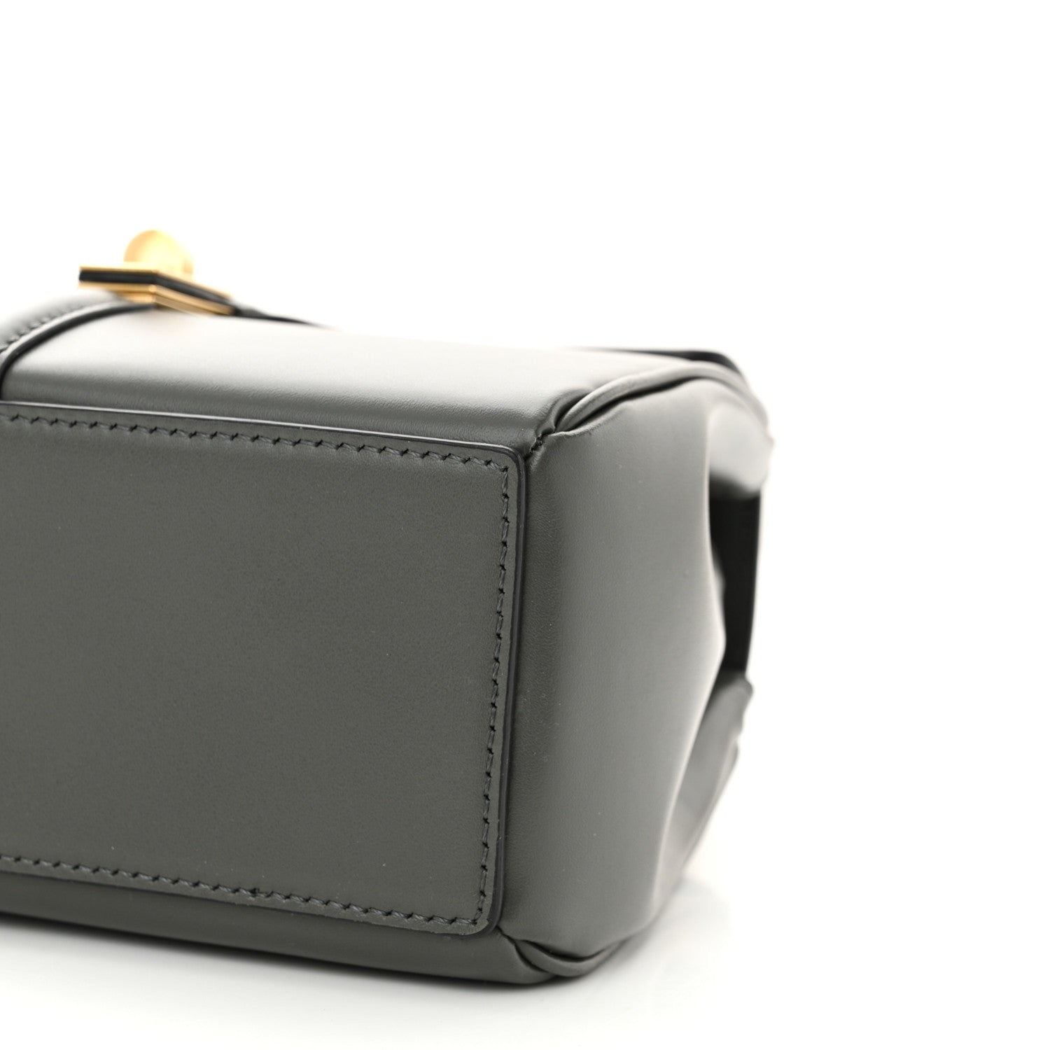 Celine Satinated Calfskin Mini 16 Top Handle Bag Grey 9 of 9