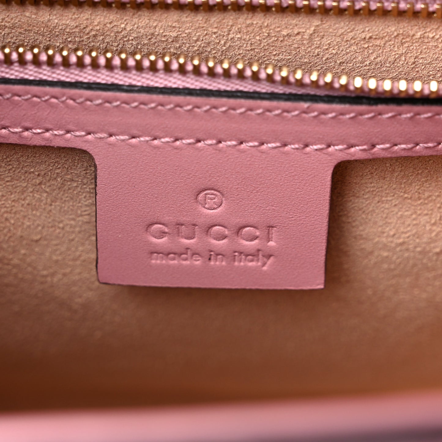 Guccissima Signature Small Padlock Top Handle Bag Rose Baby Candy