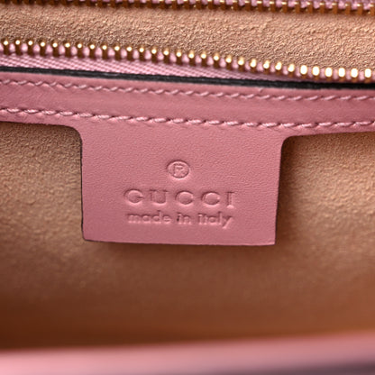 Gucci Guccissima Signature Small Padlock Top Handle Bag Rose Baby Candy 5 of 9