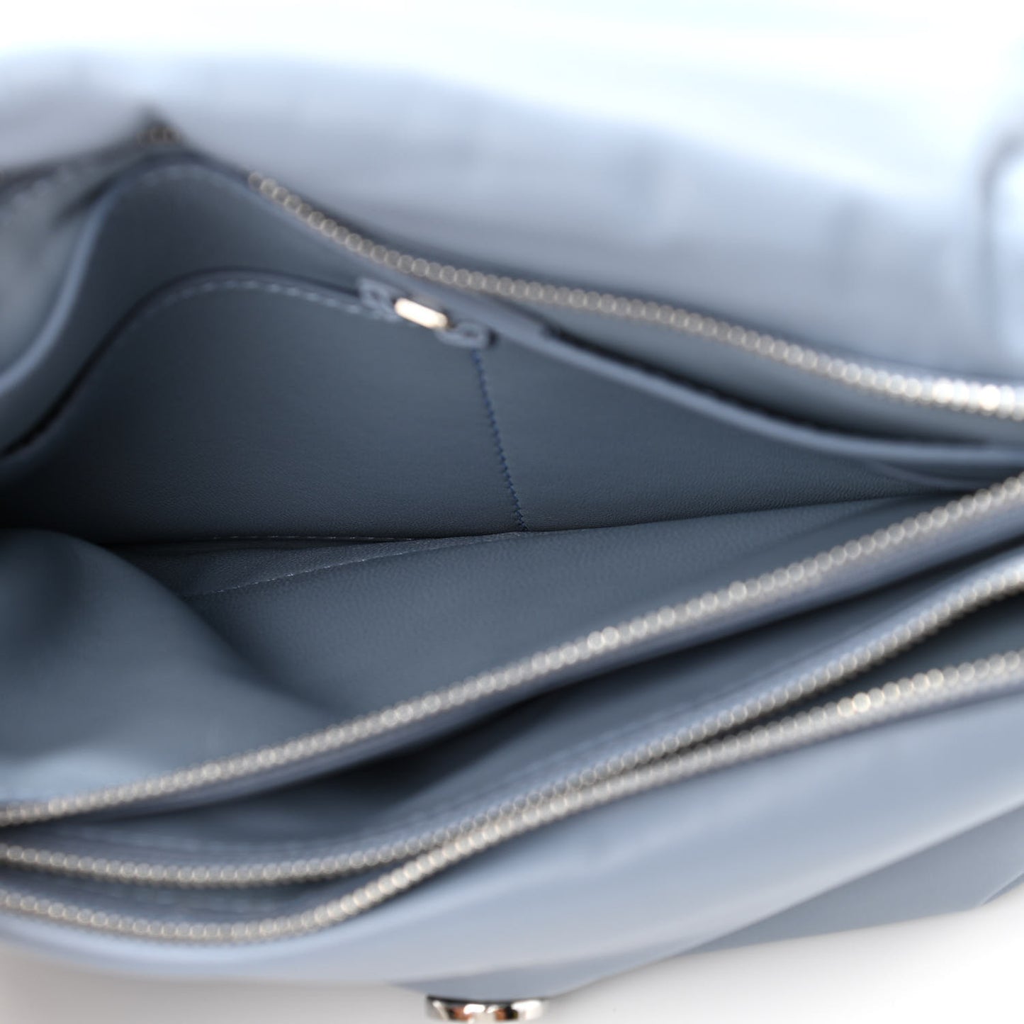 Calfskin Small Viva Bow Shoulder Bag Blue