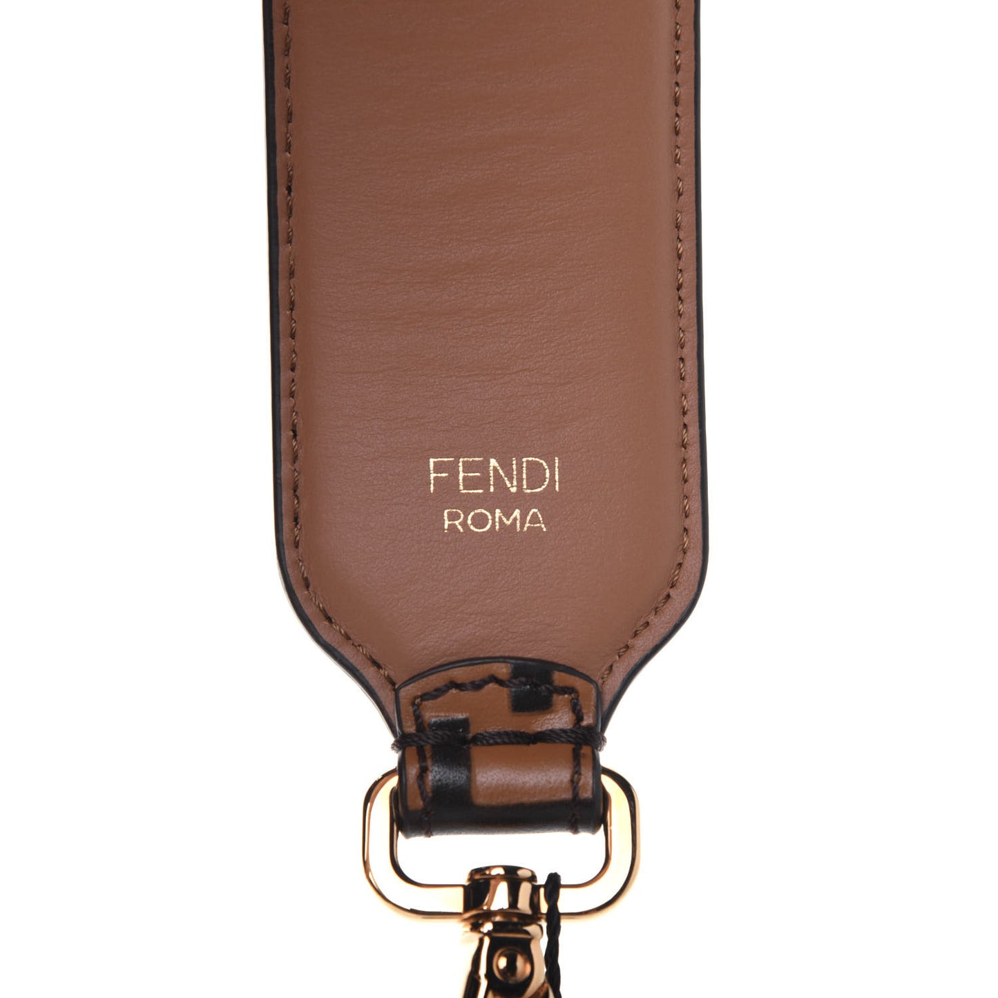 Calfskin FF 1974 Embossed Strap You Tobacco Black