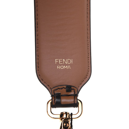 Fendi Calfskin FF 1974 Embossed Strap You Tobacco Black 3 of 7