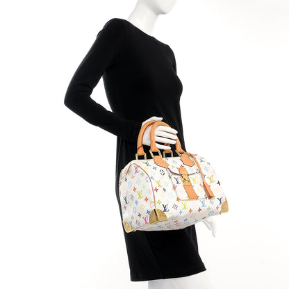 Louis Vuitton Monogram Multicolor Speedy 30 White 2 of 7