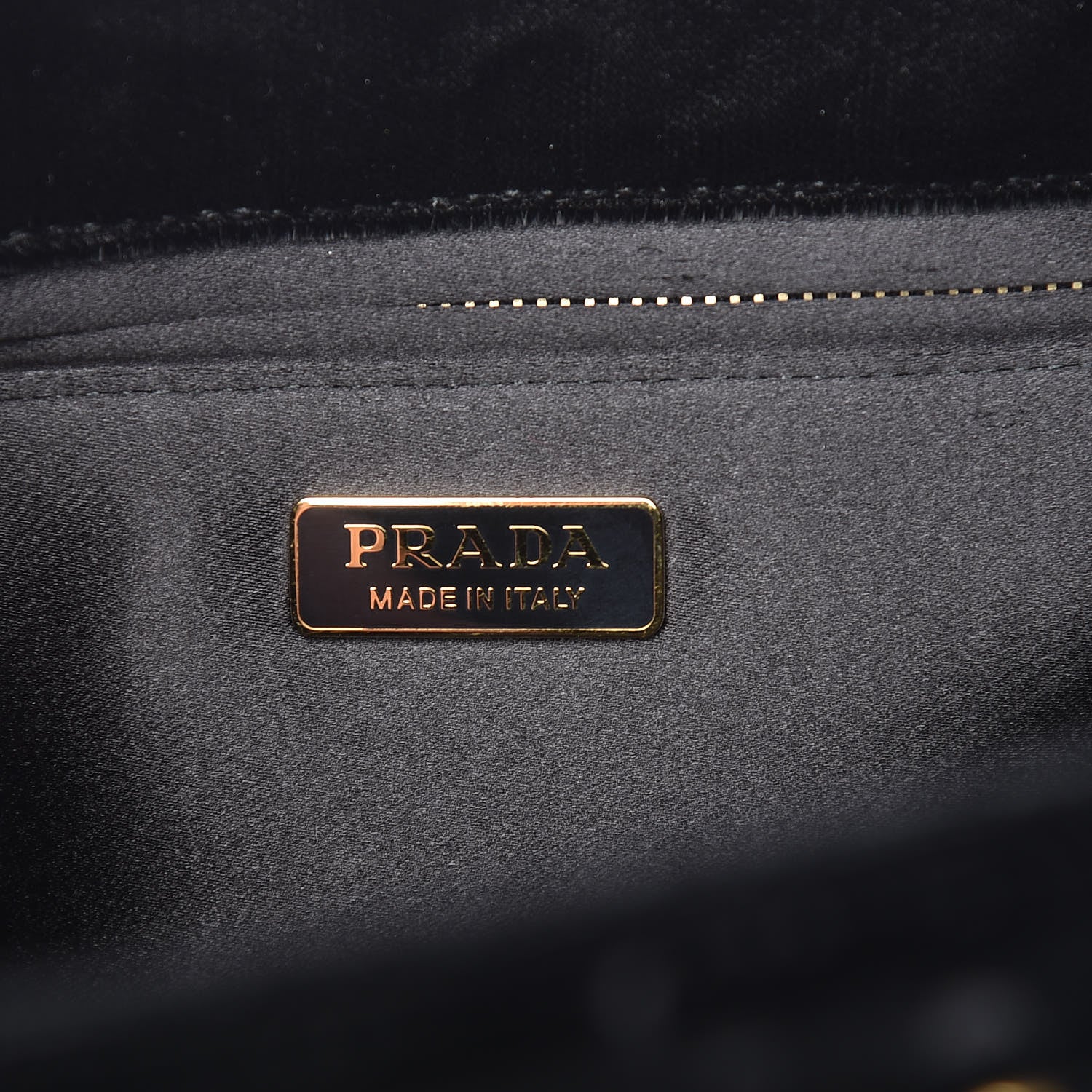 Prada Velvet Crossbody Tote Bag Black 6 of 9