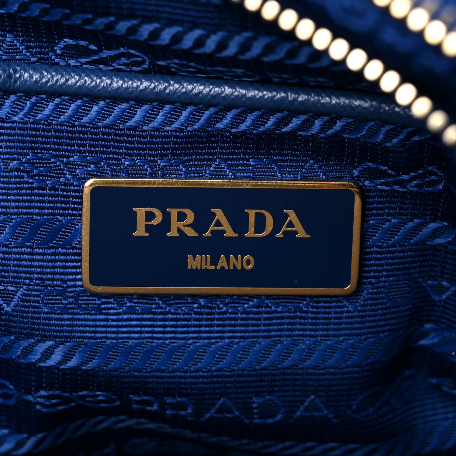 Prada Tessuto Nylon Saffiano Tote Bluette 5 of 19