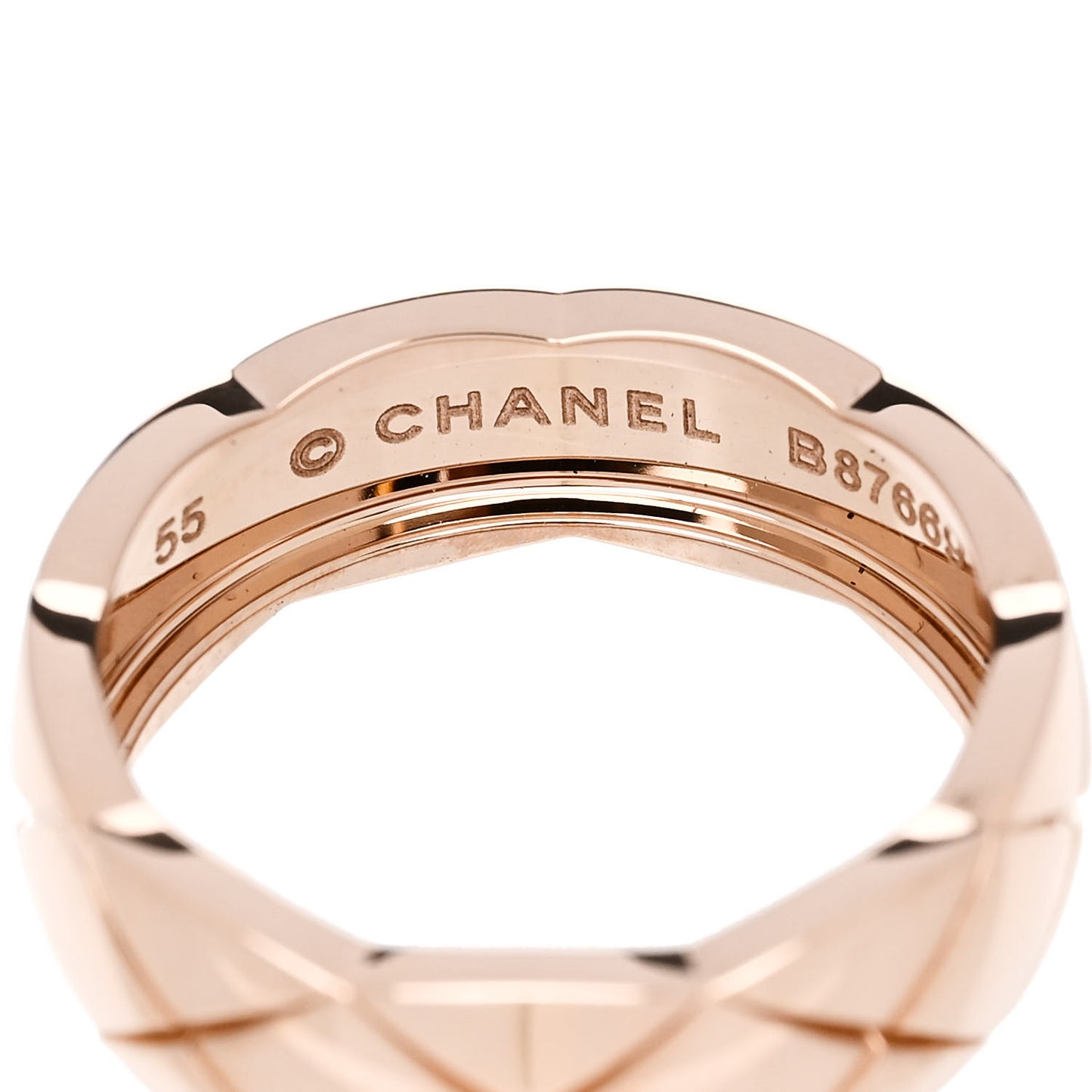 18K Beige Gold Small Coco Crush Ring 55 7.25