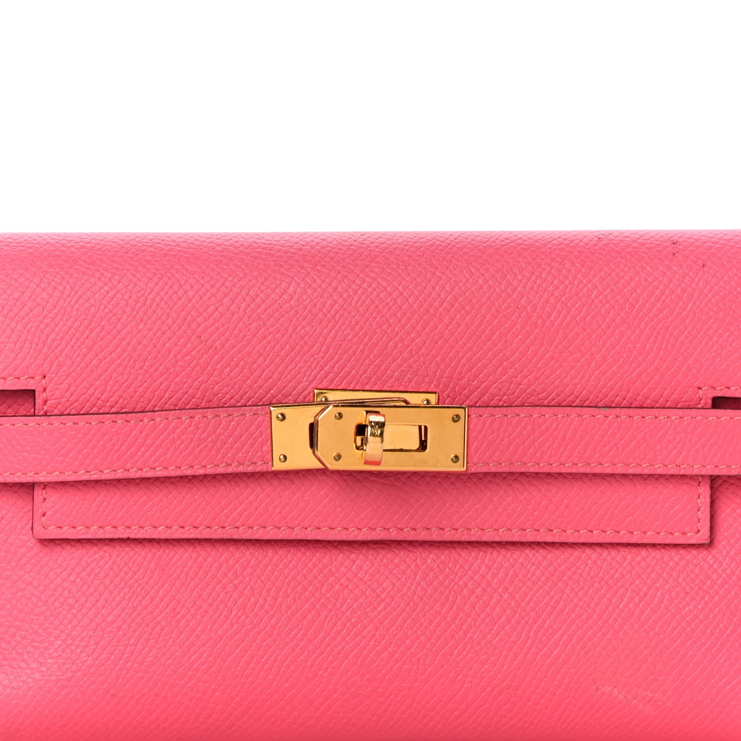 Hermes Epsom Medium Kelly Wallet Rose Extreme 7 of 12