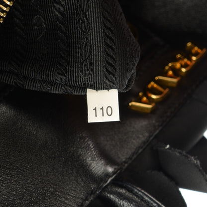 Prada Tessuto Nylon Ruffle Bag Nero Black 10 of 10