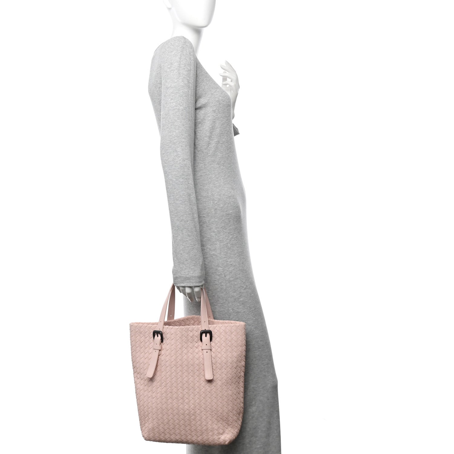 Bottega Veneta Nappa Intrecciato Tote Pink 2 of 9