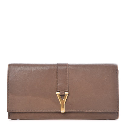 Saint Laurent Calfskin Classic Y Ligne Wallet Light Brown 1 of 12