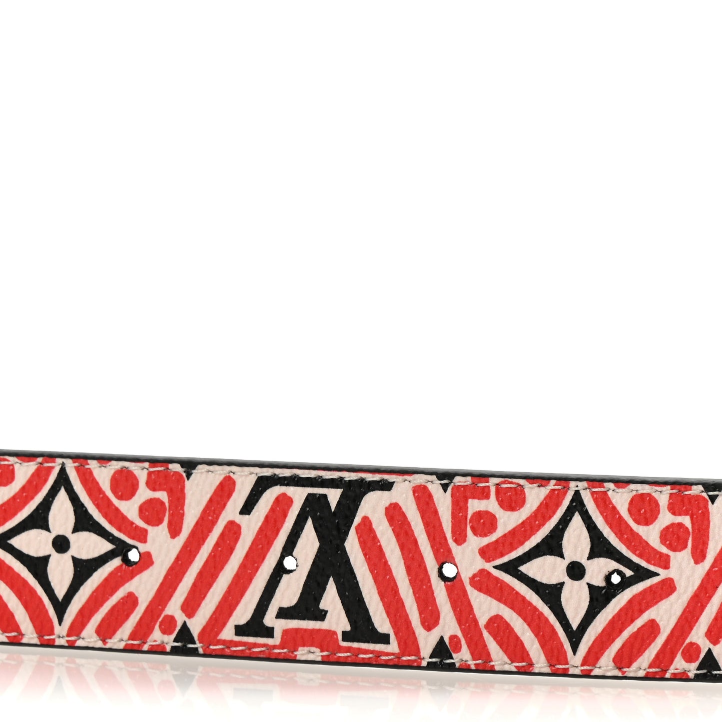 Monogram Crafty 30mm Iconic Reversible Belt 90 36 Red Cream Black