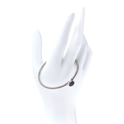 David Yurman Sterling Silver Black Orchid 3mm Chatelaine Bracelet 2 of 6