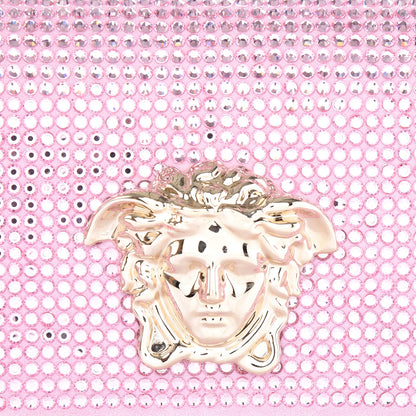 Versace Vitello Crystal Palazzo Evening Bag Pink 9 of 9