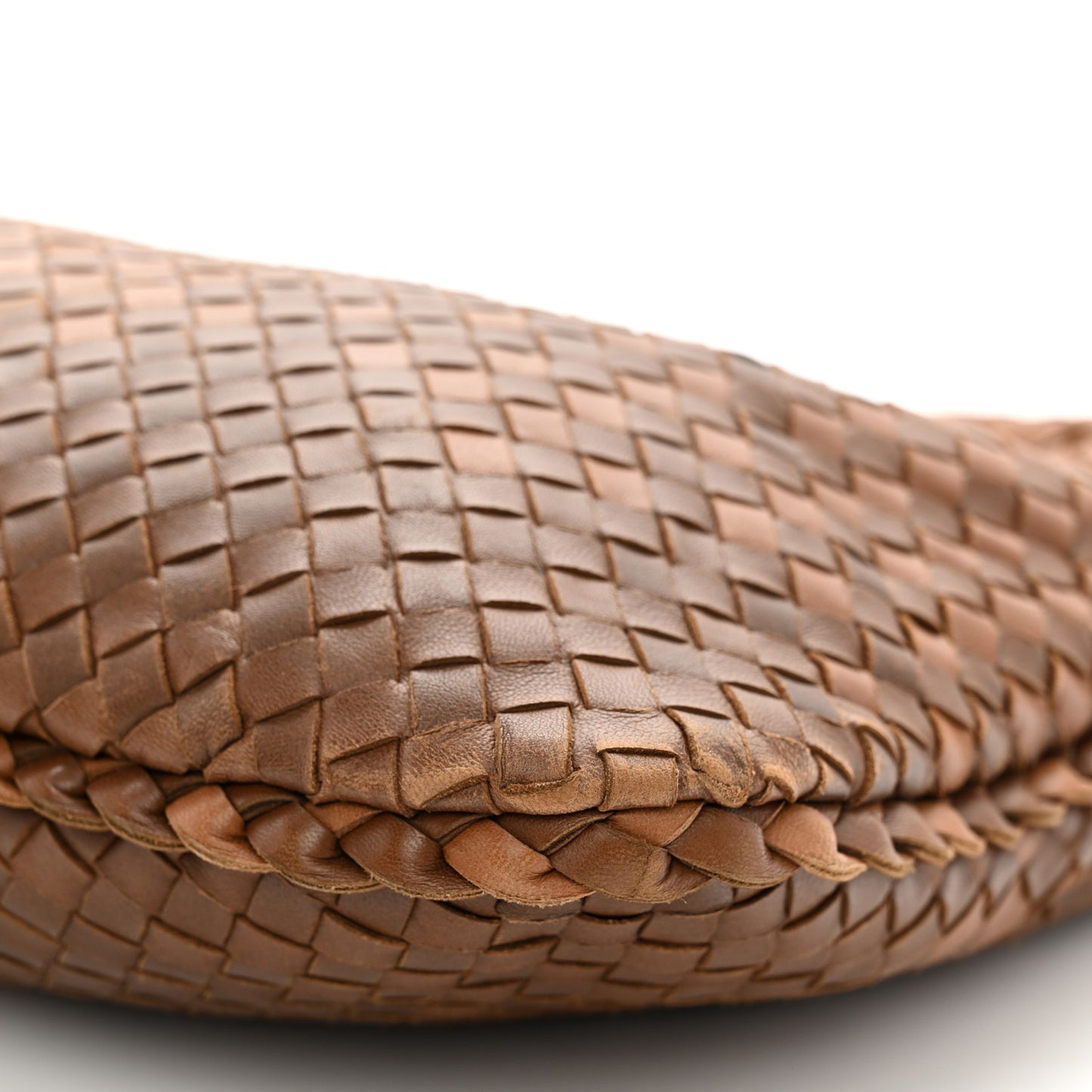 Nappa Intrecciato Large Veneta Hobo Noce