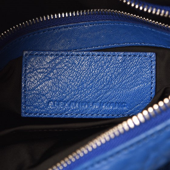 Pebbled Lambskin Rocco Royal Blue