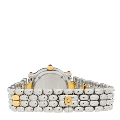 Chopard Stainless Steel 18K Yellow Gold 5 Diamond 26mm Happy Sport Quartz Watch 3 of 4