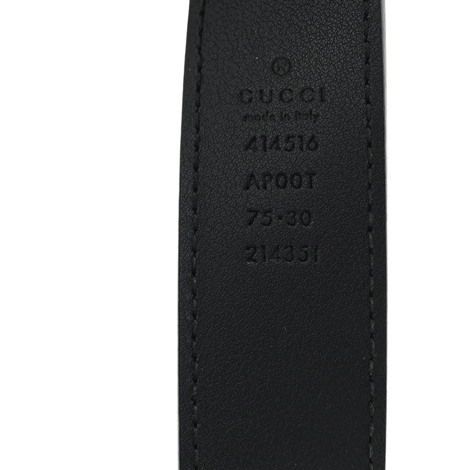 Gucci Calfskin Double G 30mm Belt 75 30 Black 3 of 4
