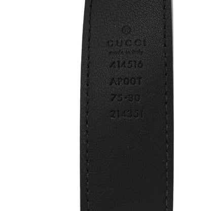 Gucci Calfskin Double G 30mm Belt 75 30 Black 3 of 4
