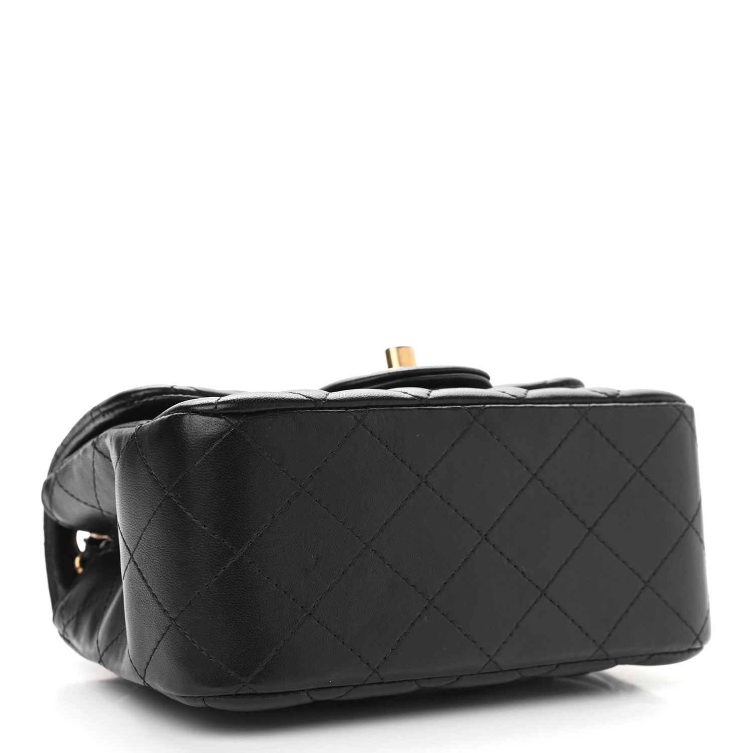 Chanel Lambskin Quilted Mini Square Flap Black 5 of 14