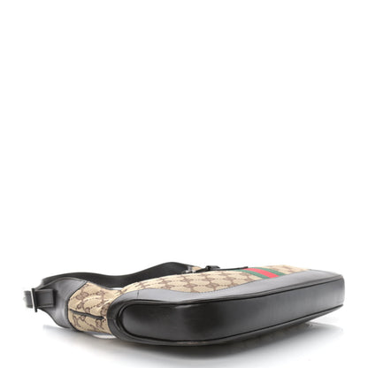 Gucci Monogram Web Jackie O Hobo Dark Brown 3 of 9