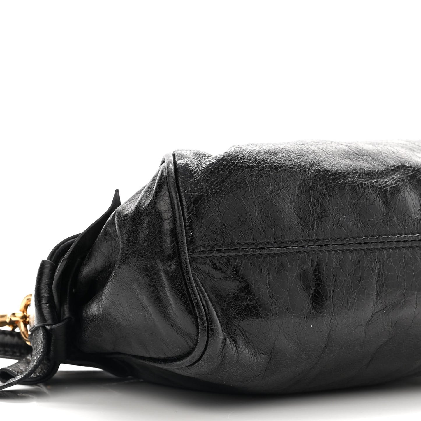 Vitello Lux Bow Bag Black