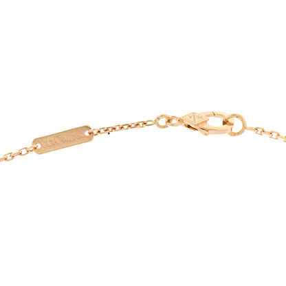 Van Cleef & Arpels 18K Yellow Gold Mother of Pearl Vintage Alhambra Pendant Necklace 5 of 6