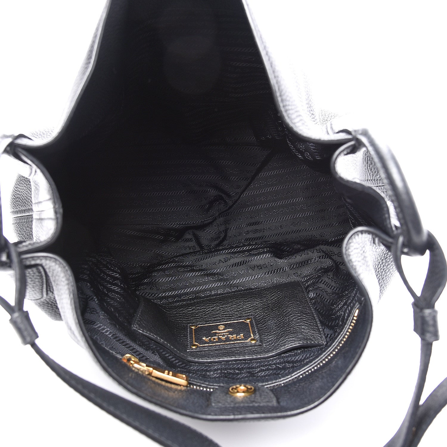 Prada Vitello Daino Hobo Black 4 of 10